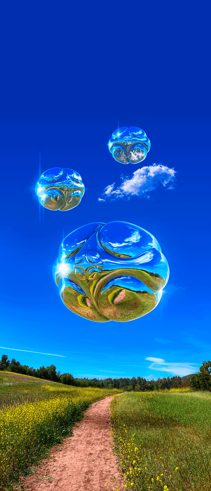 Skylark — Metallic Sphere Print