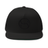 Stealth Black Flat Bill Cap 