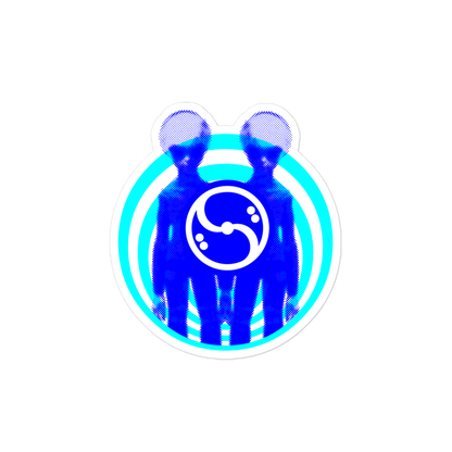 Visitors Badge UFO Inspired Sticker