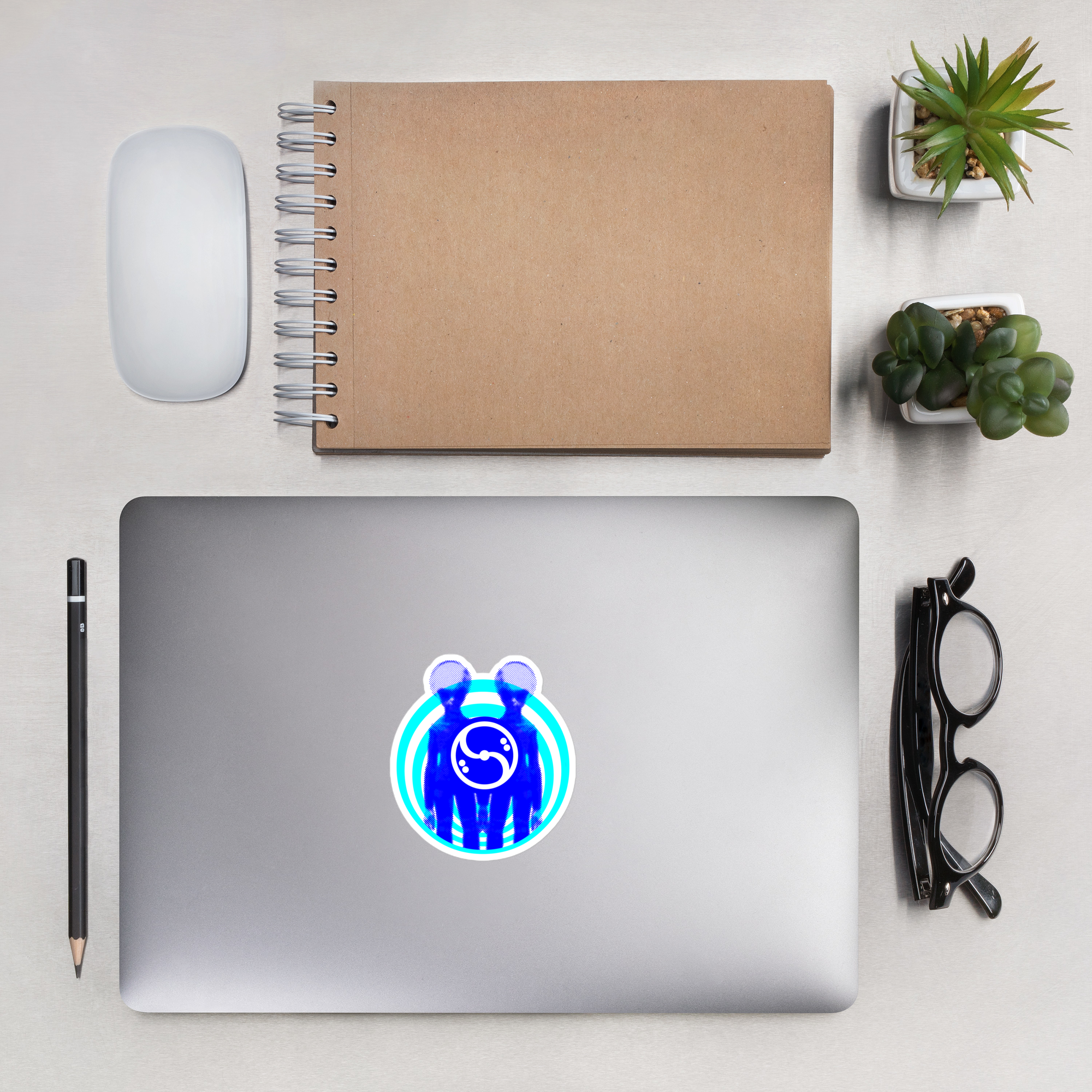 Music Culture Alien Vinyl Sticker