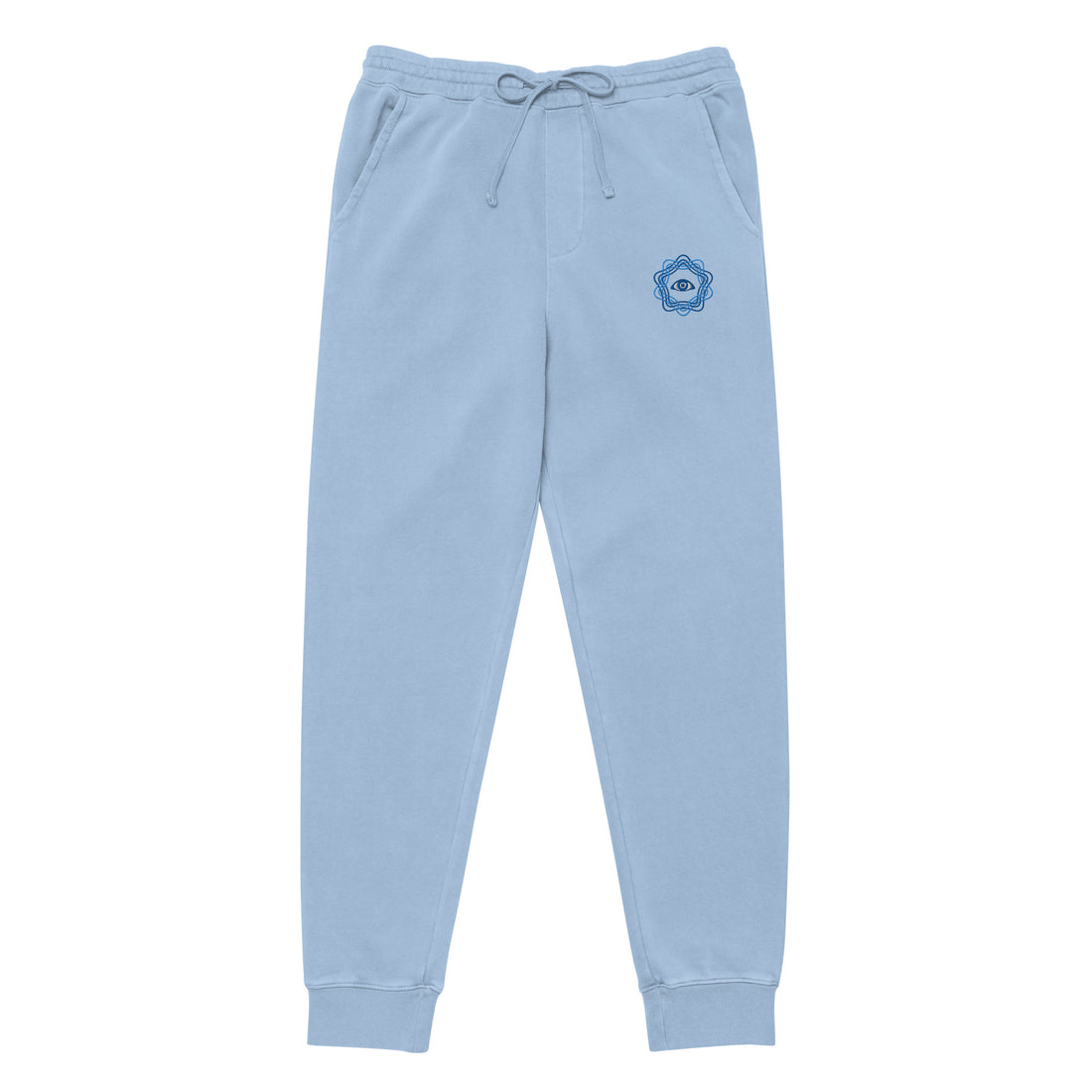 Drawstring Waist Light Blue Sweatpants - Comfortable Casual Style Joggers
